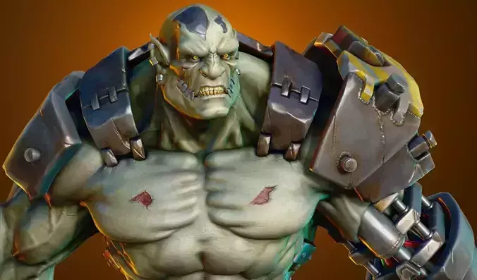 Cyborg Orc Warrior