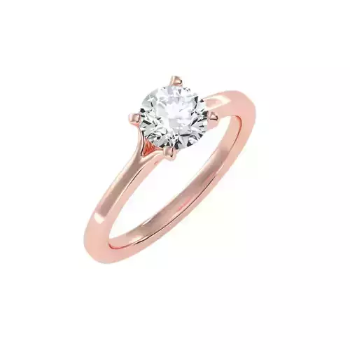 solitaire wedding engagement women ring 3dm stl render detail