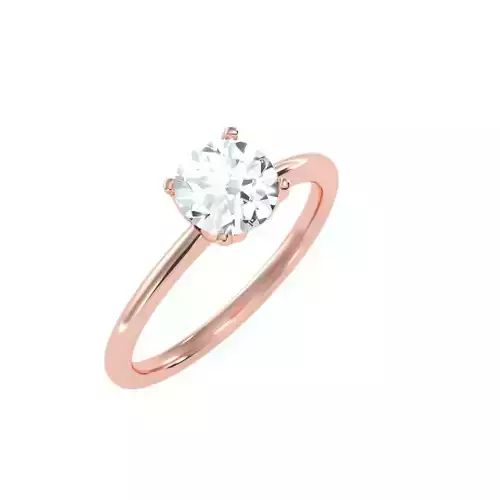 solitaire wedding engagement women ring 3dm stl render detail