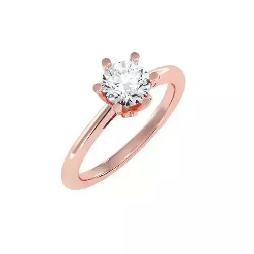 solitaire wedding engagement women ring 3dm stl render detail