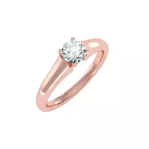 solitaire wedding engagement women ring 3dm stl render detail