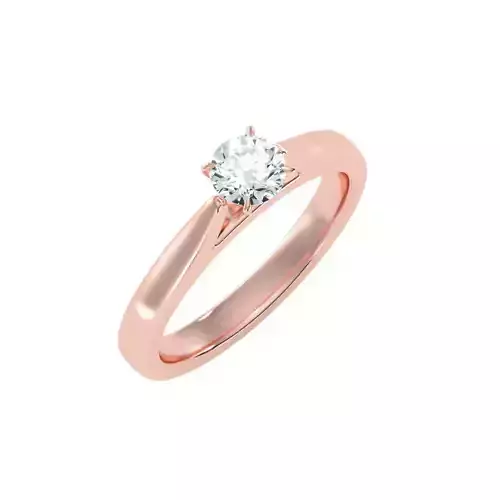 solitaire wedding engagement women ring 3dm stl render detail