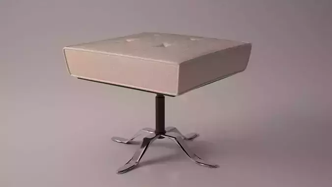 stool with seat and chrome legs