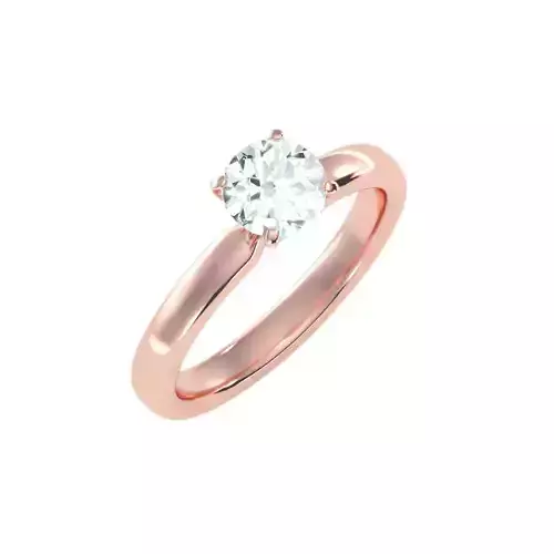 solitaire wedding engagement women ring 3dm stl render detail