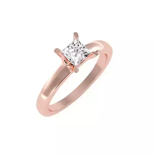 solitaire wedding engagement women ring 3dm stl render detail