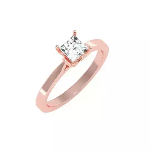 solitaire wedding engagement women ring 3dm stl render detail