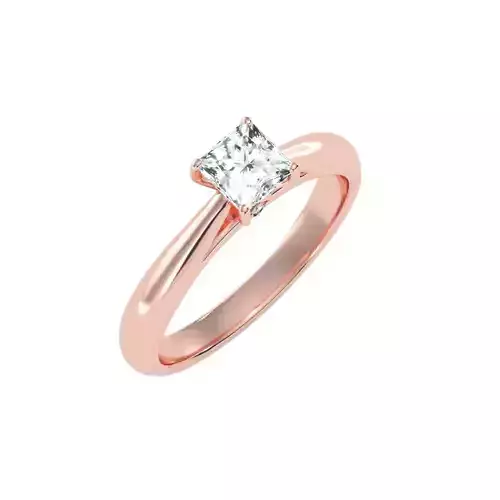 solitaire wedding engagement women ring 3dm stl render detail