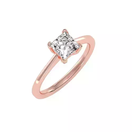 solitaire wedding engagement women ring 3dm stl render detail