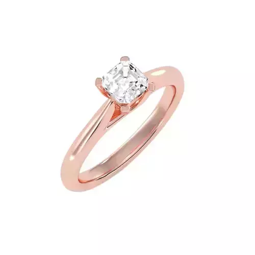 solitaire wedding engagement women ring 3dm stl render detail