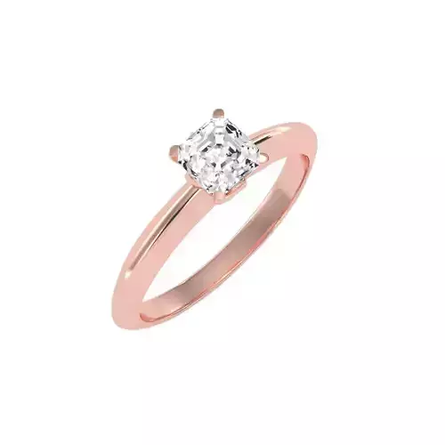 solitaire wedding engagement women ring 3dm stl render detail