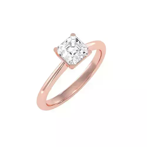 solitaire wedding engagement women ring 3dm stl render detail