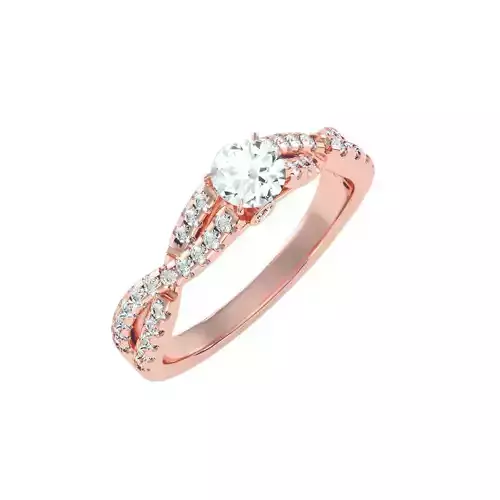 solitaire wedding engagement women ring 3dm stl render detail