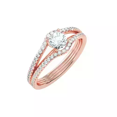 solitaire wedding engagement women ring 3dm stl render detail 3D print model