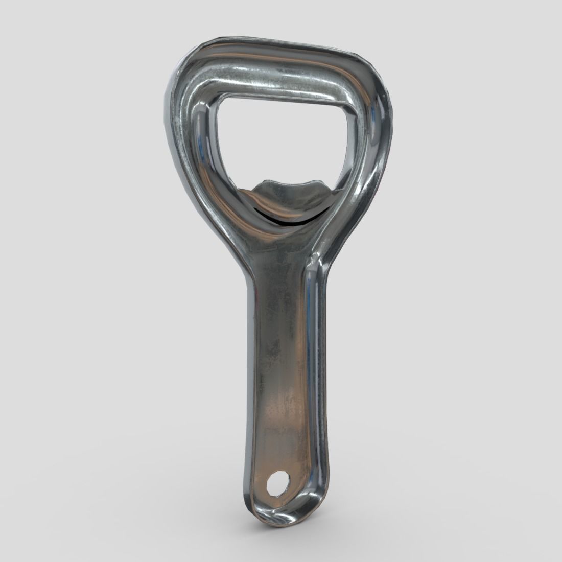 Bottle Opener 3 Low-poly 3D model_8