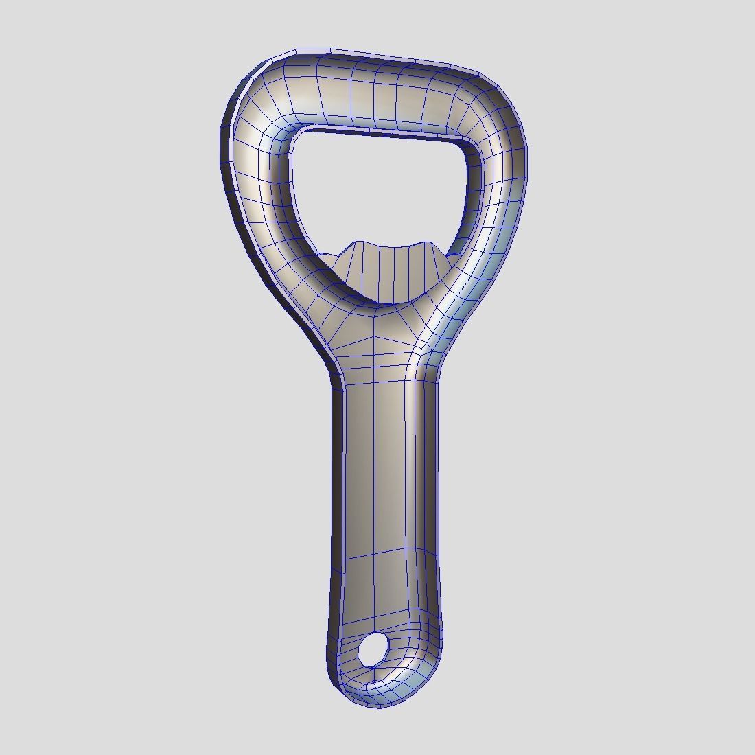 Bottle Opener 3 Low-poly 3D model_9