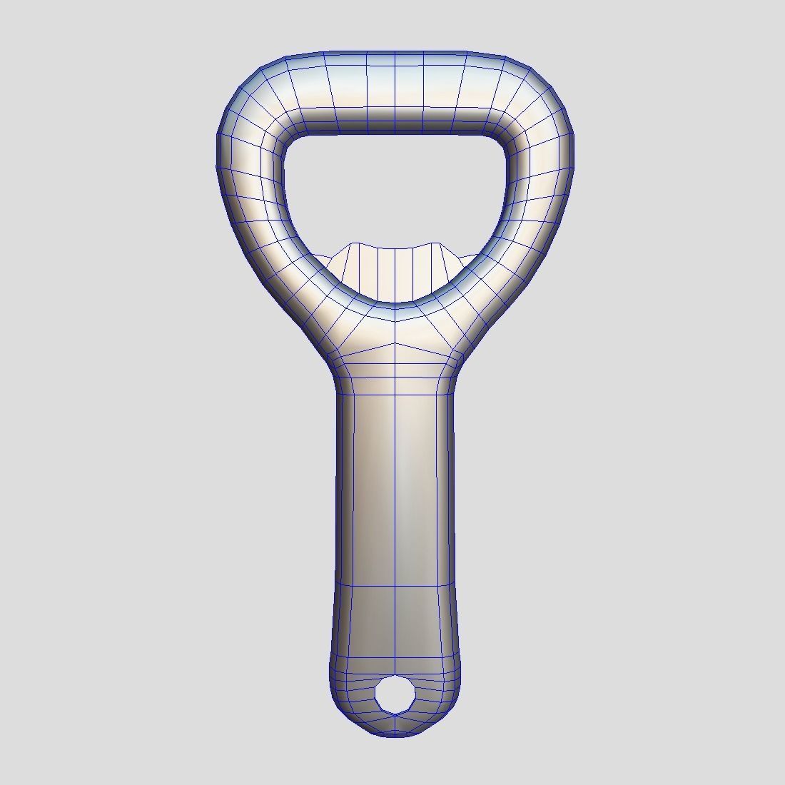 Bottle Opener 3 Low-poly 3D model_3