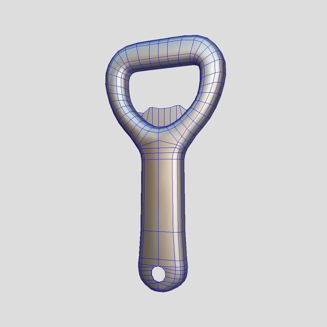Bottle Opener 3 Low-poly 3D model_1
