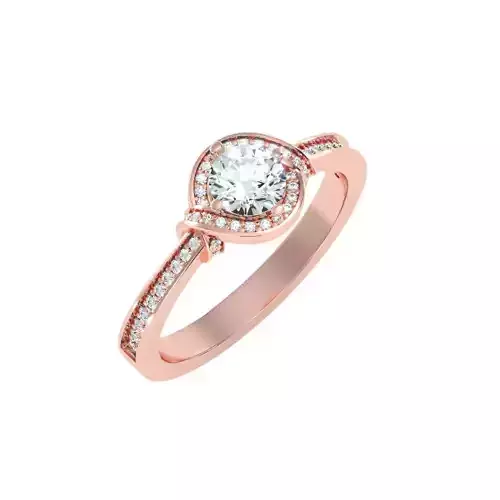 solitaire wedding engagement women ring 3dm render detail