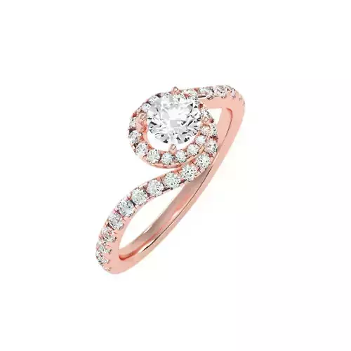solitaire wedding engagement women ring 3dm stl render detail