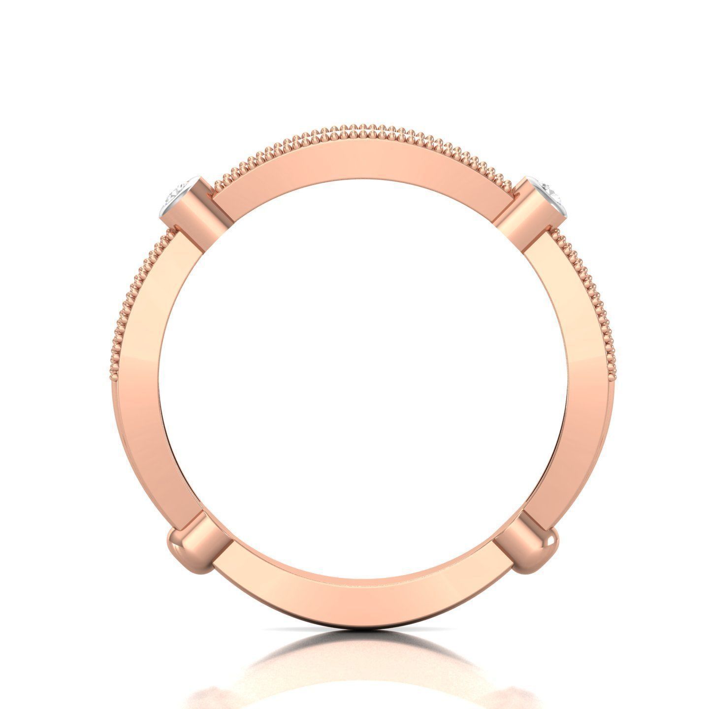 Women Band Ring 3dm render detail 3D print model_3