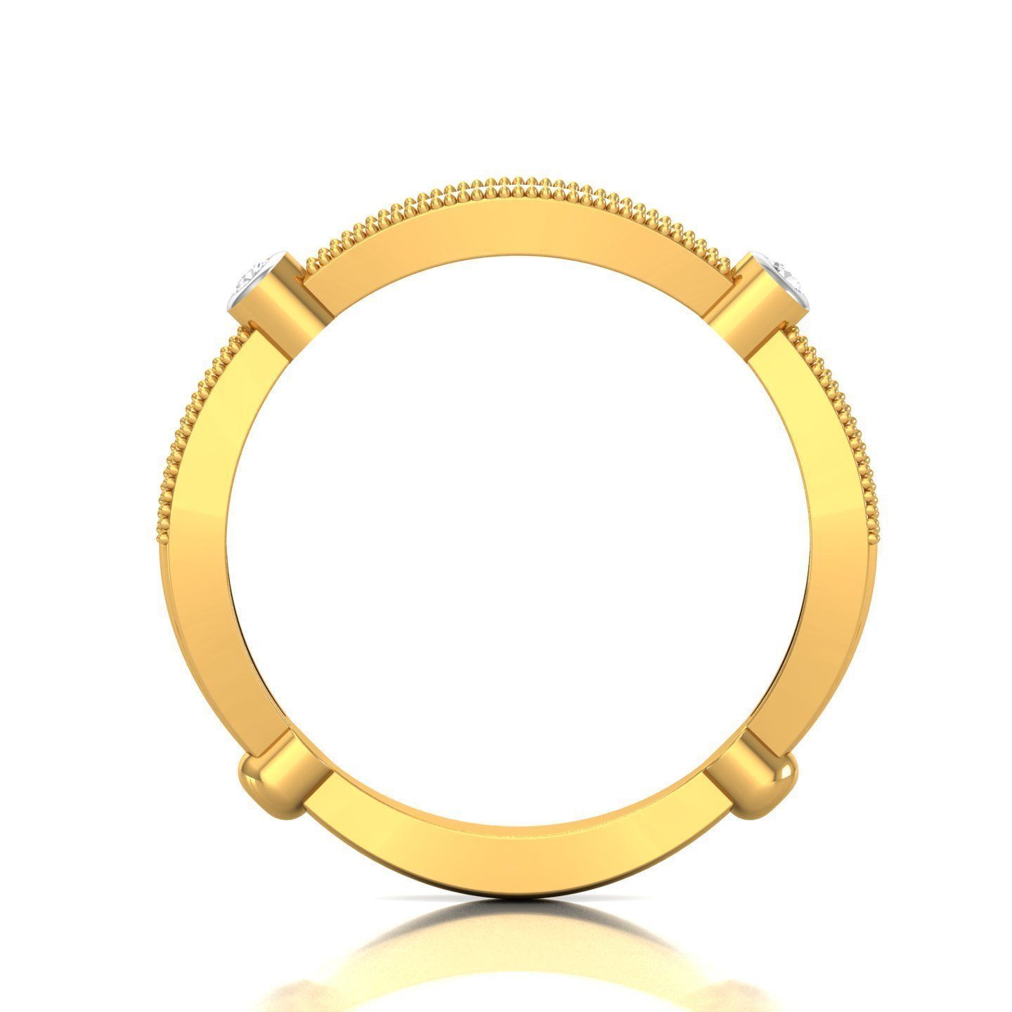 Women Band Ring 3dm render detail 3D print model_5