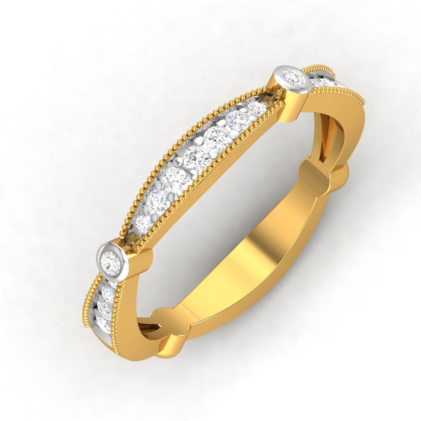 Women Band Ring 3dm render detail 3D print model_2