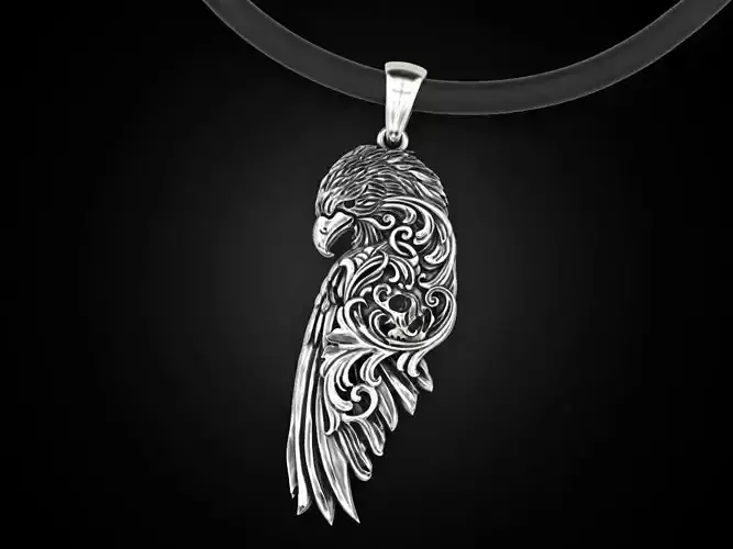 Raven wing pendant