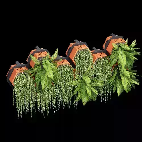 Horticus fern wall planter 3D model