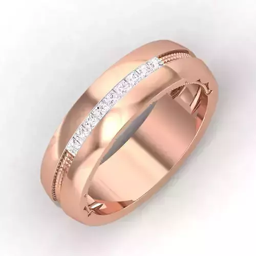 Women Band Ring 3dm render detail