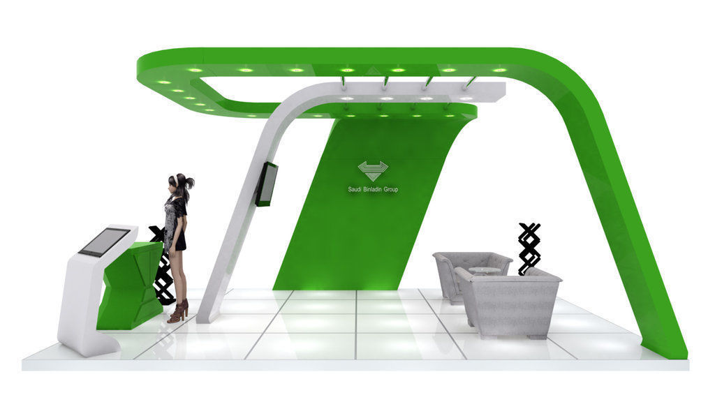 Stall for Exhibition 3D print model_1