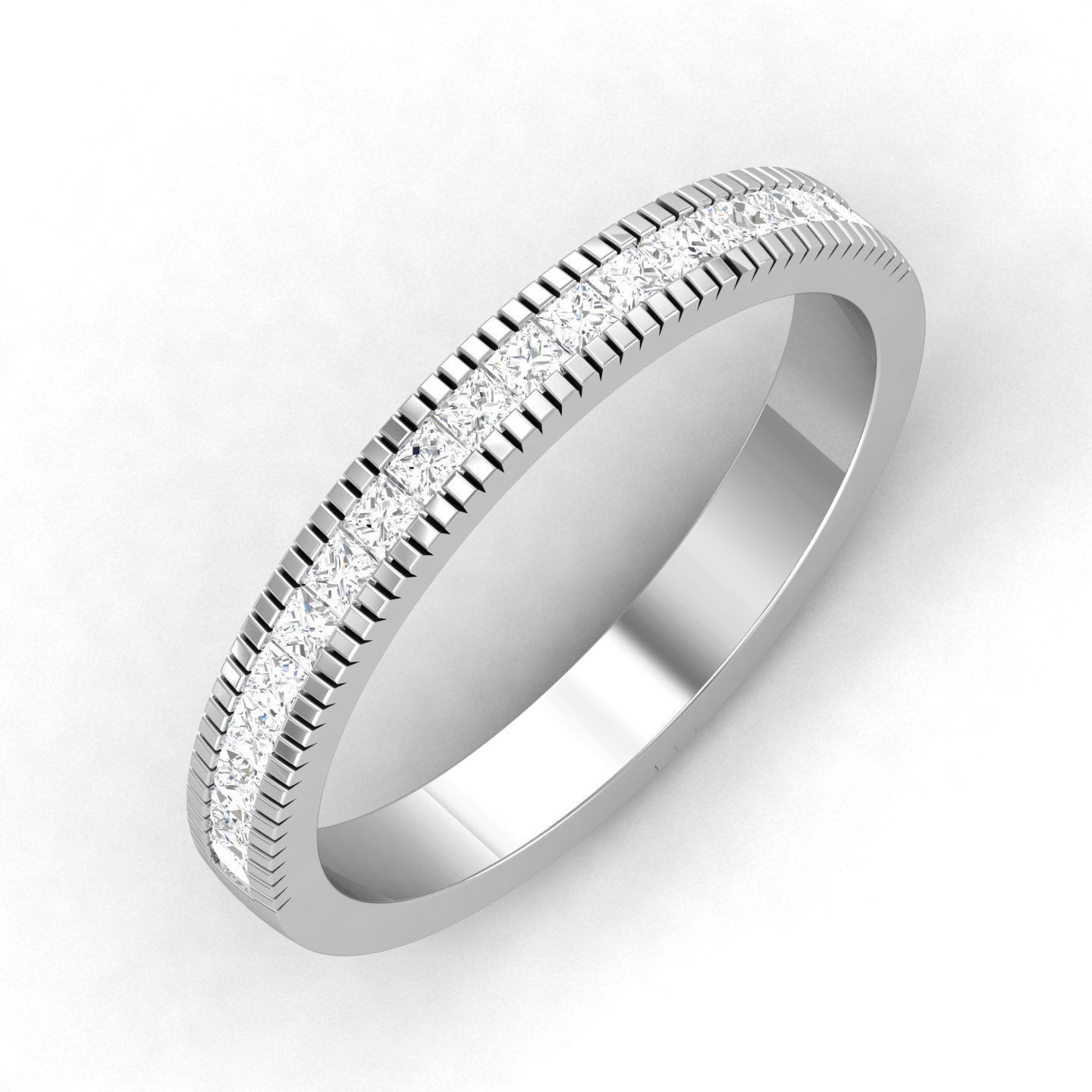 Women Band Ring 3dm render detail 3D print model_1
