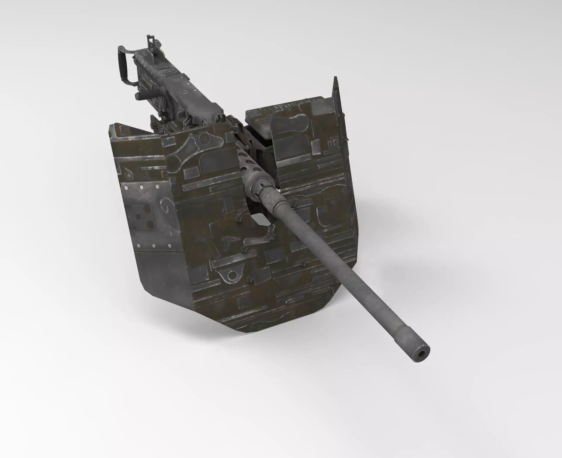 M2Browning machine gun 3D model