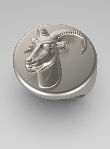 Zodiac ring Aries 003 3D print model