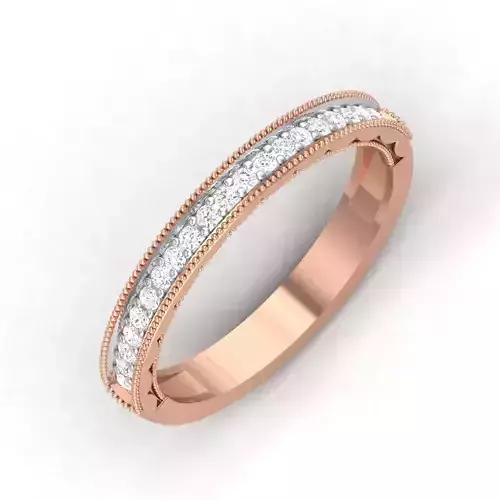 Women Band Ring 3dm render detail