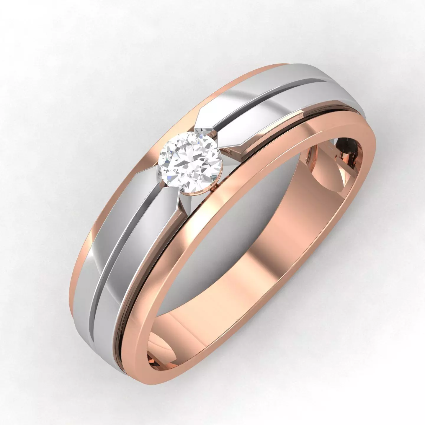 Women Band Ring 3dm render detail 3D print model_0