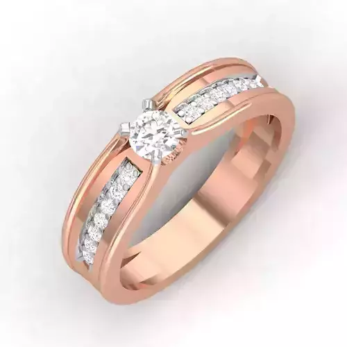 Women Band Ring 3dm render detail