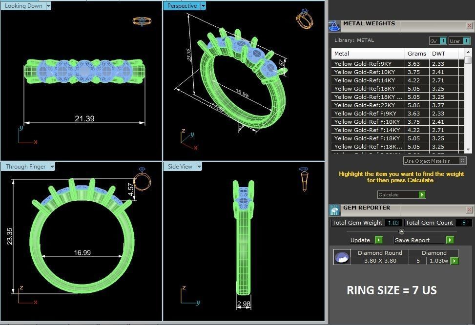 Women Band Ring 3dm stl render detail 3D print model_12