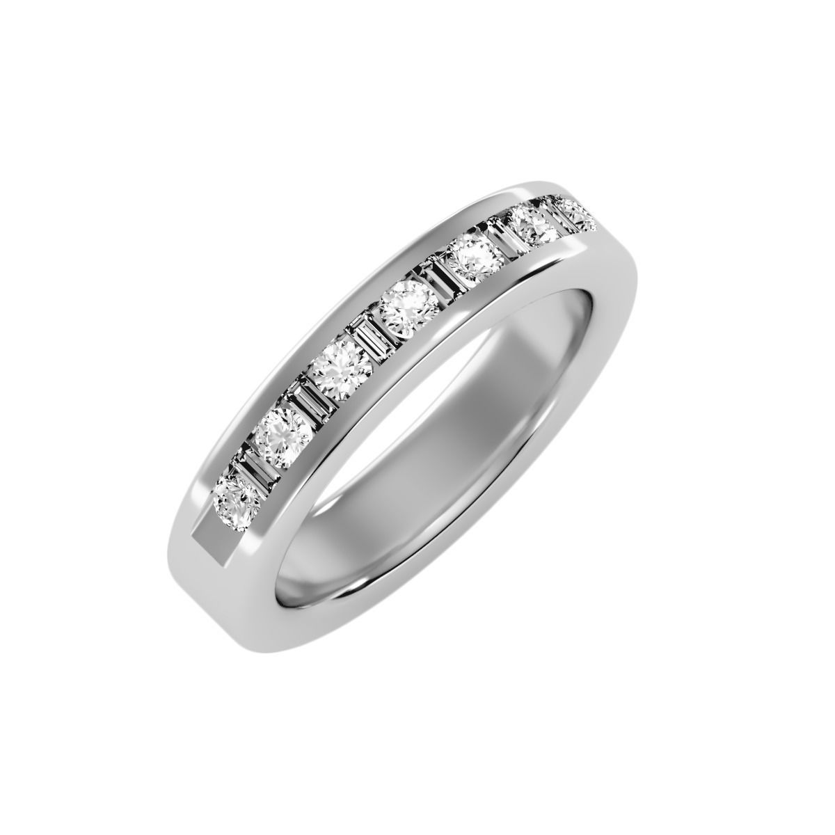 Women Band Ring 3dm stl render detail 3D print model_5