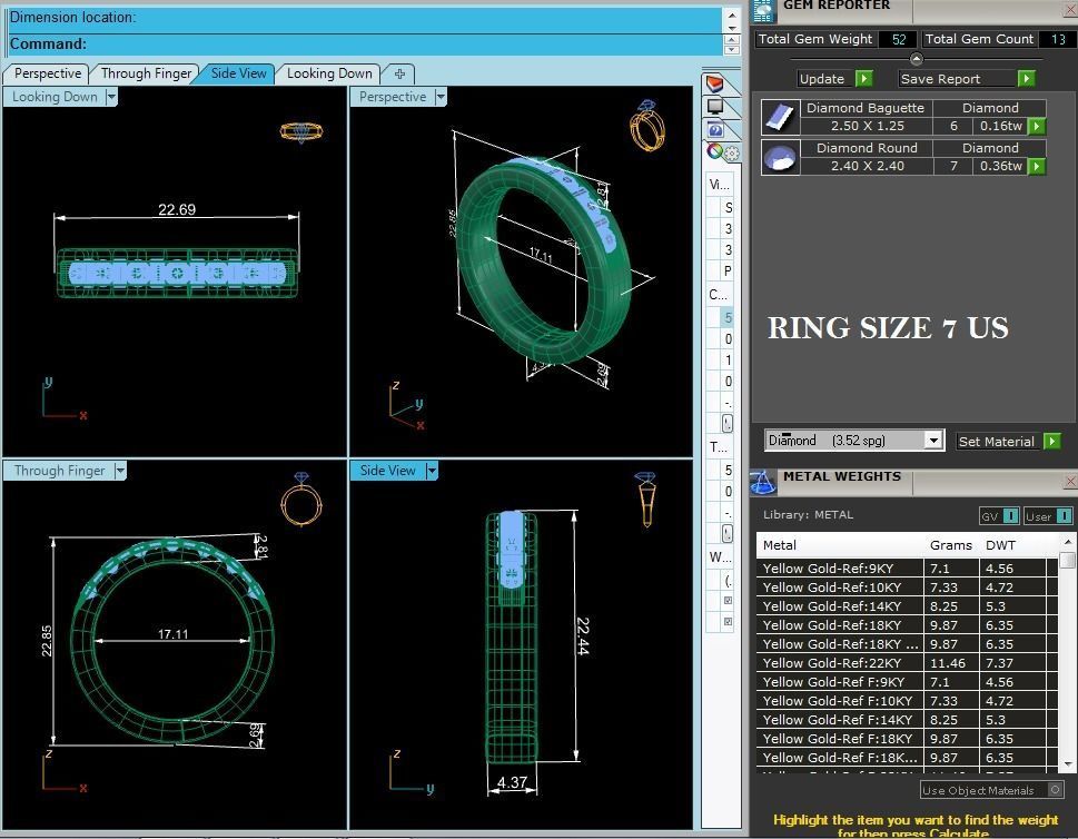 Women Band Ring 3dm stl render detail 3D print model_12