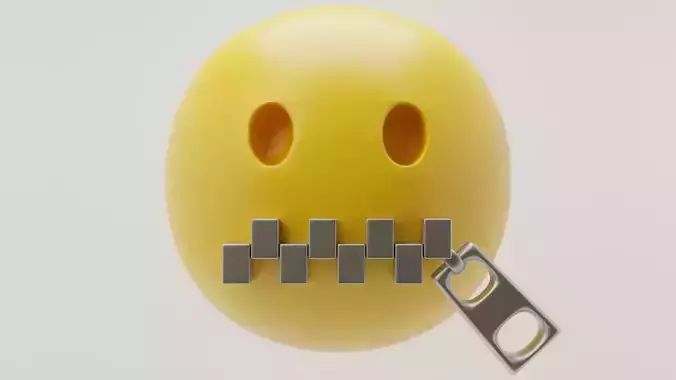 Zipper Mouth Emoji