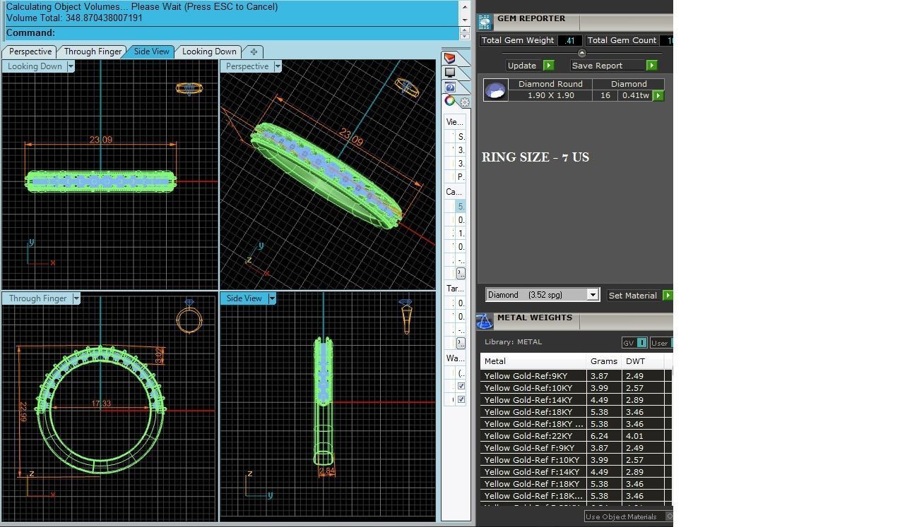 Women Band Ring 3dm stl render detail 3D print model_12