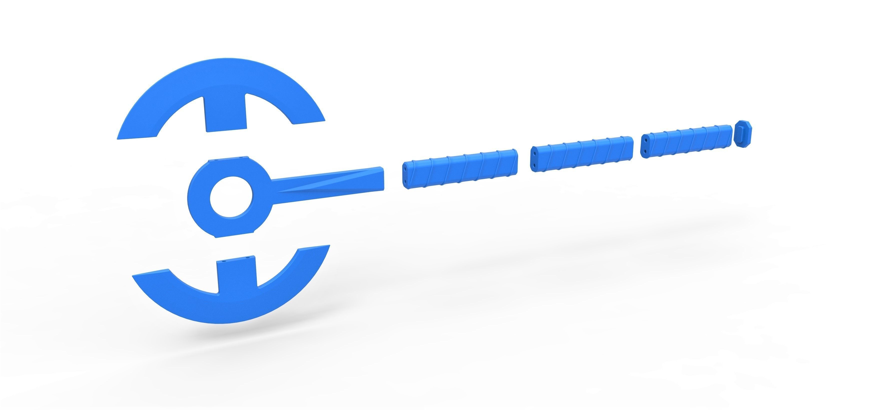 Double Headed Axe from The Old Guard 2020 3D print model_16