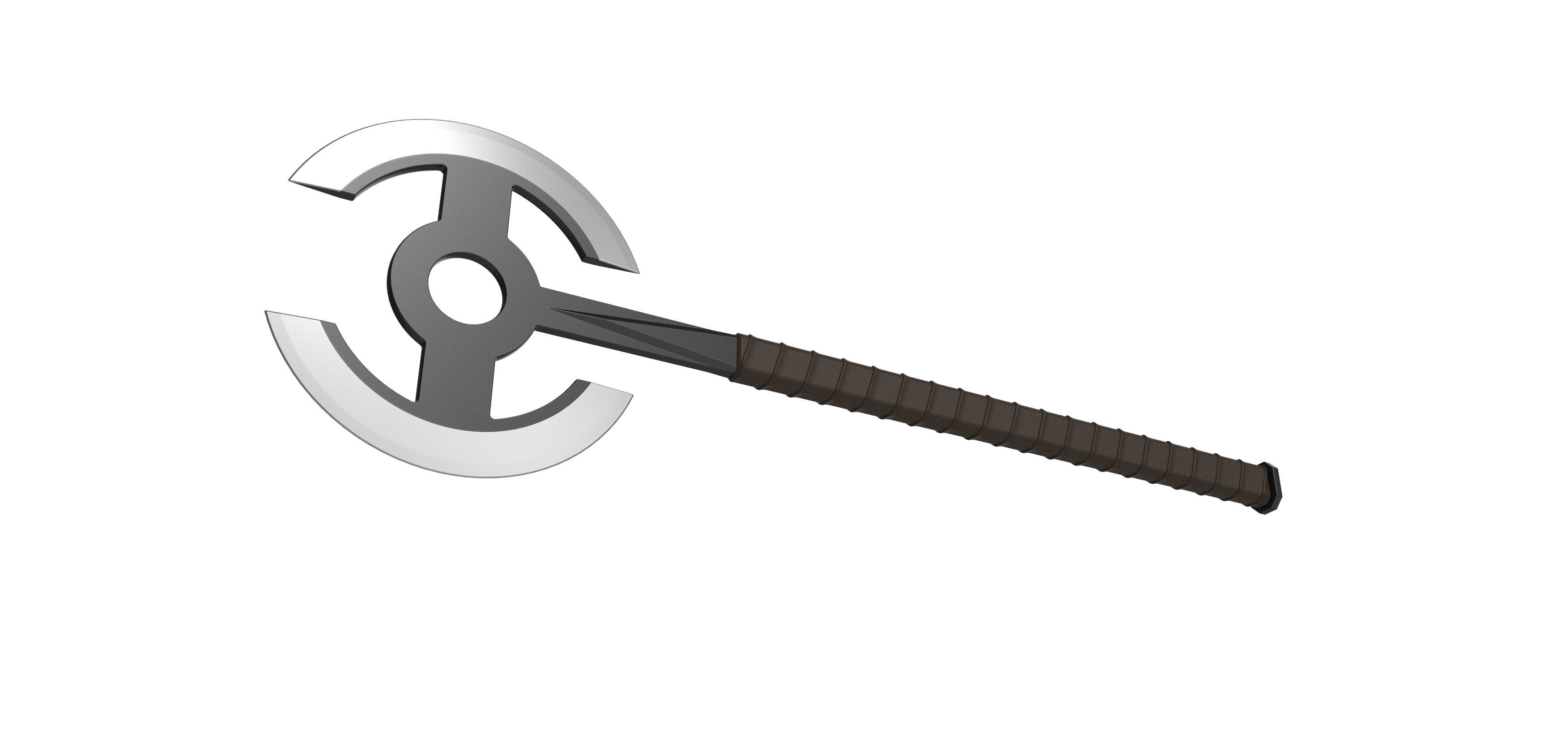 Double Headed Axe from The Old Guard 2020 3D print model_1