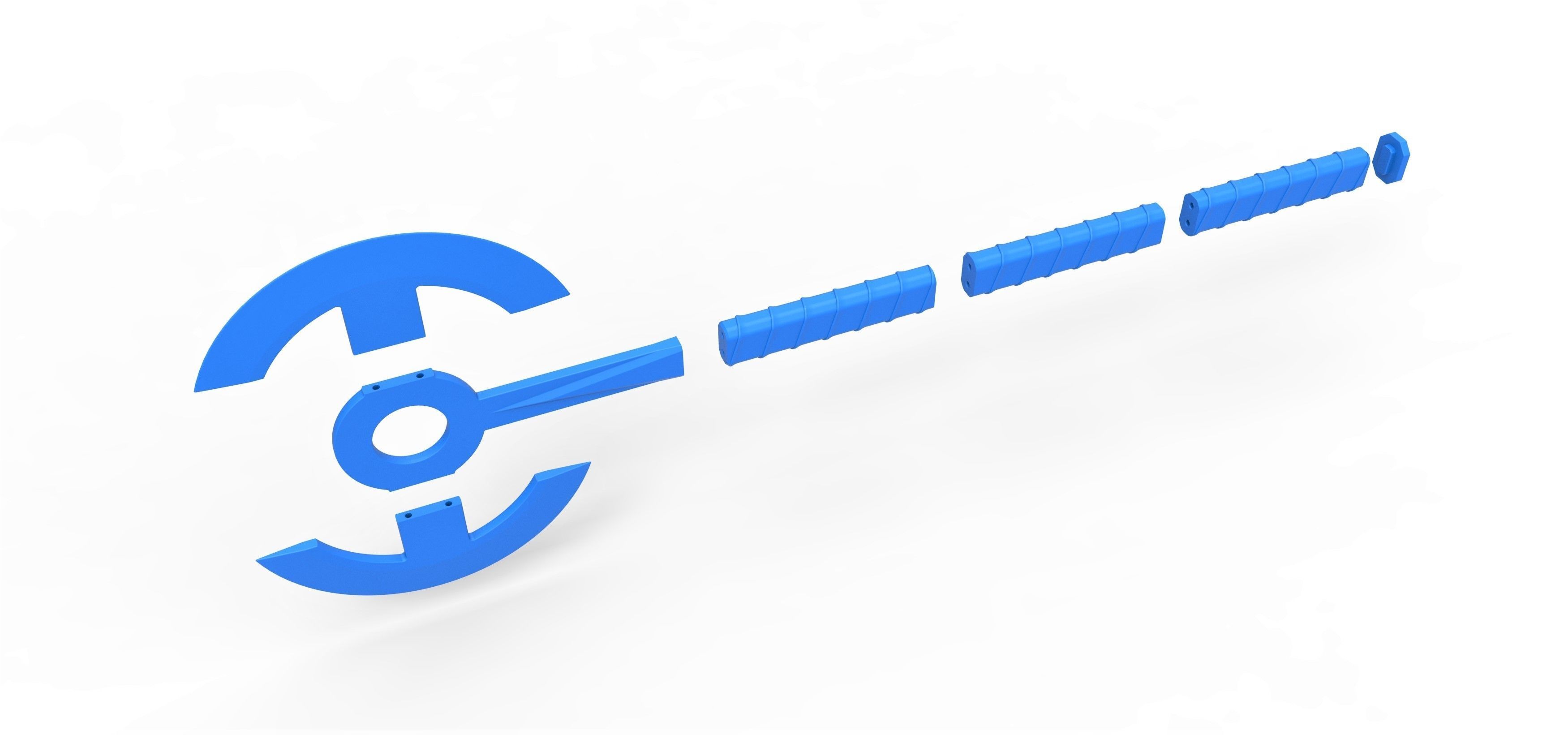 Double Headed Axe from The Old Guard 2020 3D print model_17