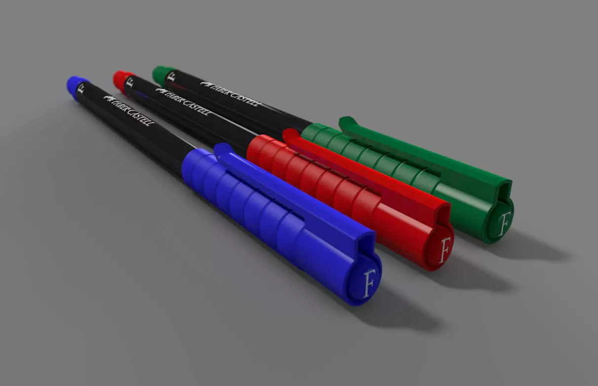 Felt pen Free 3D model