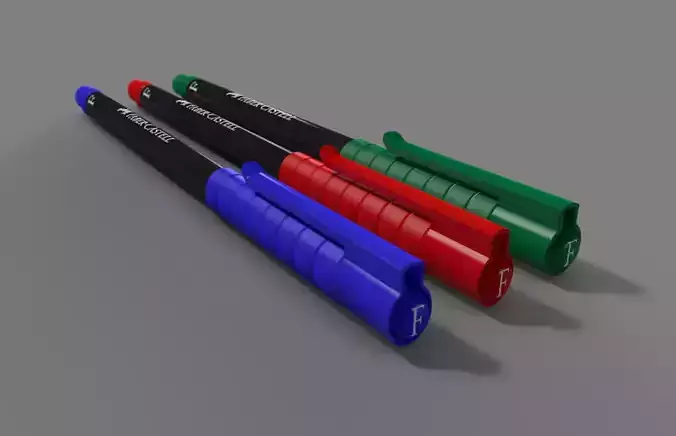 Felt pen Free 3D model