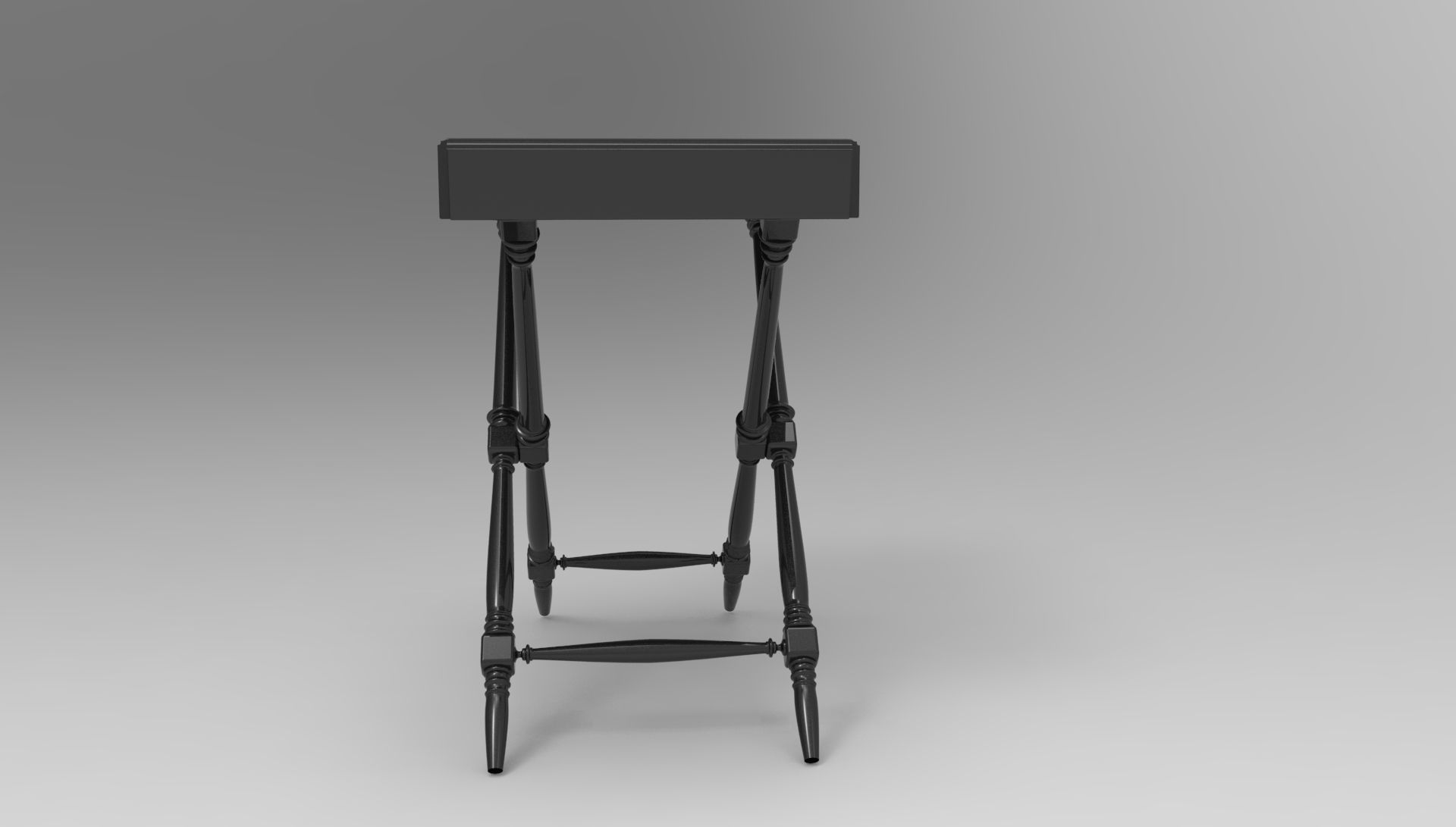 Black side table  3D model_3