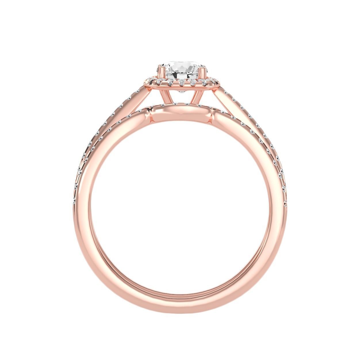 solitaire wedding engagement women ring 3dm stl render detail 3D print model_1