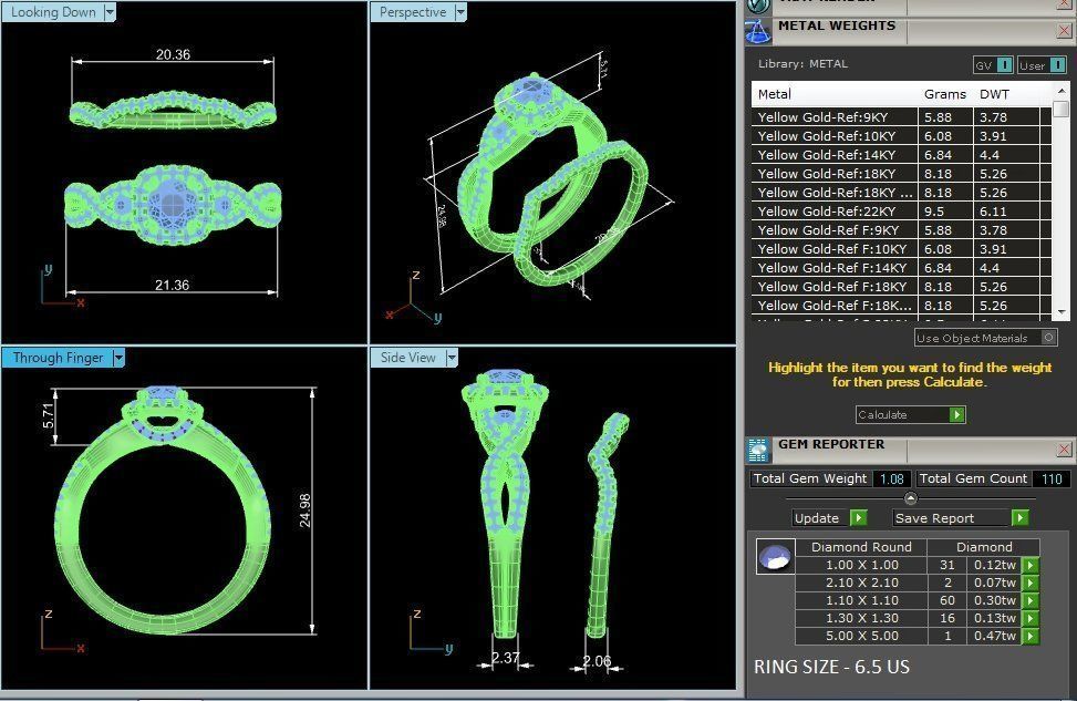solitaire wedding engagement women ring 3dm stl render detail 3D print model_12