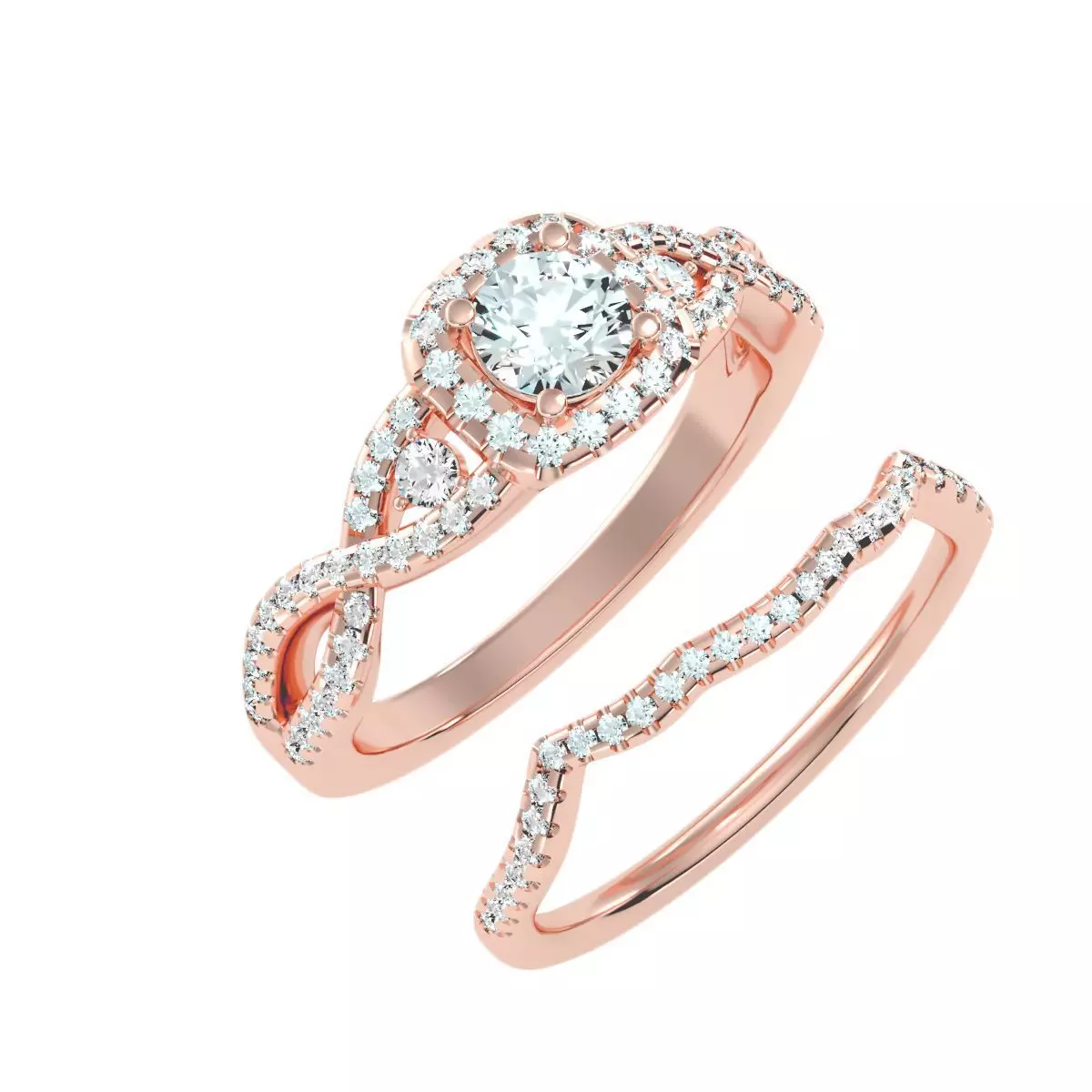 solitaire wedding engagement women ring 3dm stl render detail 3D print model_0